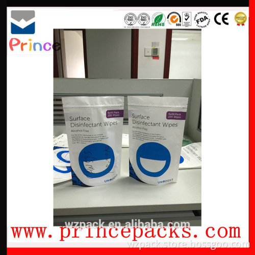 three-layer laminated aluminum foil bag for wet tissue